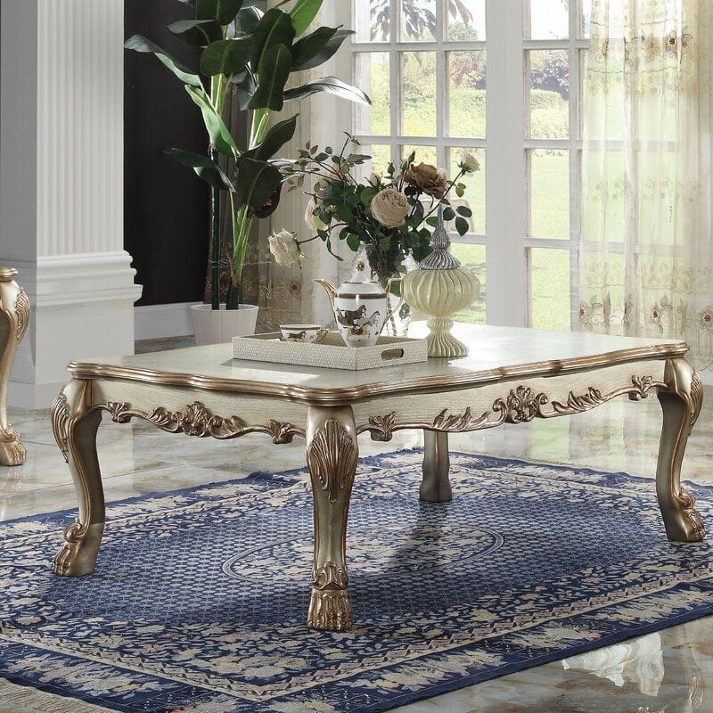 Retro Reimagined Wood 4 Legs Coffee Table