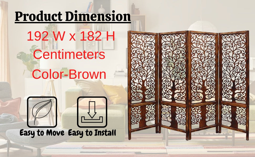 WOOD ECLAT Room Divider  Wood Separator  Wooden Partition